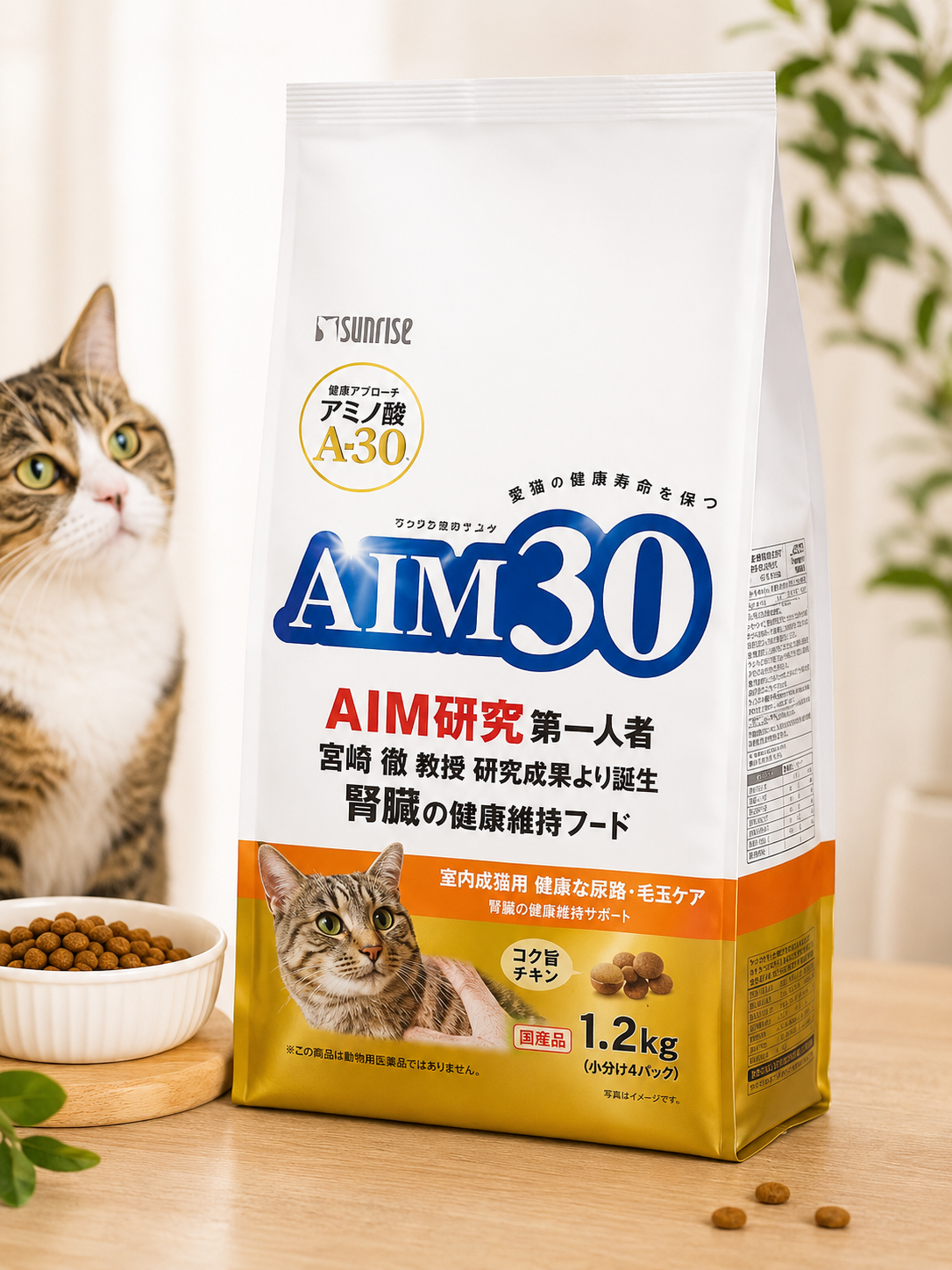 AIM30 Indoor Spay/Neutered Senior Cat - Advanced Kidney Health & Vitality Care (11+ Years Chicken flavour)